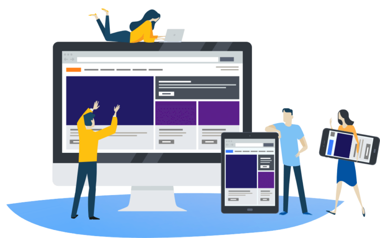 Illustration création de site internet